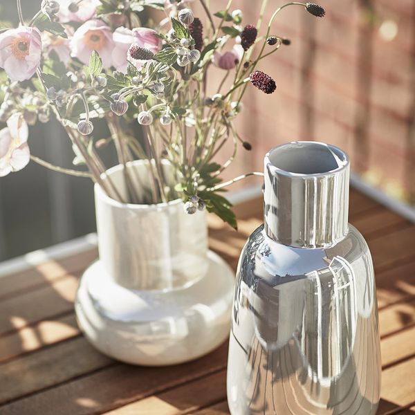 Ваза, серый 26 см IKEA FNITTRIG ФНИТТРИГ 704.795.16 - схема-чертеж с размерами