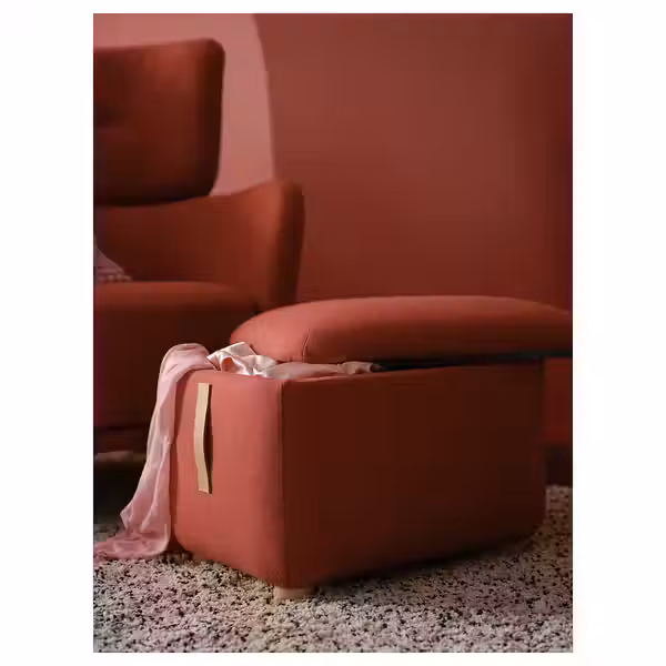 OSKARSHAMN Табурет для ног с ящ д/хрн - Tonerud красный - фото 2