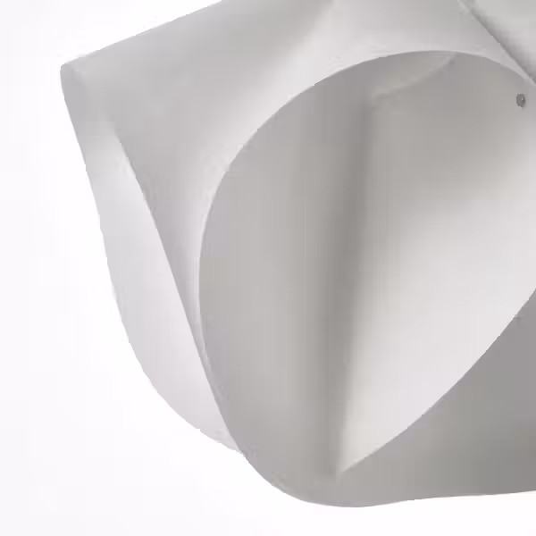 BÄCKNATE Абажур для подвесн светильника - белый 50 см - схема-чертеж с размерами