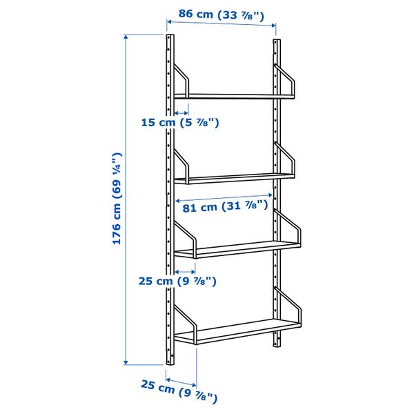 IKEA, дополнительный ракурс - схема-чертеж с размерами