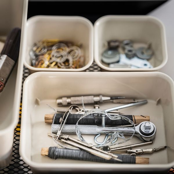 Органайзер, пластик/бежевый 15x20x5 см IKEA NOJIG НОЙИГ 604.681.08 - фото 8