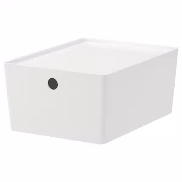 KUGGIS Контейнер с крышкой - белый 26x35x15 см - фото 1