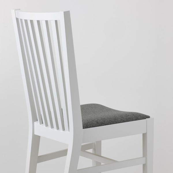 Стул, белый/Гуннаред классический серый IKEA NORRNÄS НОРНЭС 404.666.57 - фото 2