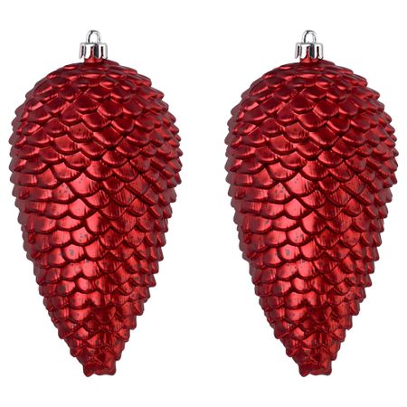 Украшение подвесное ВИНТЕР 2018, конусообразный, красный (18 см)