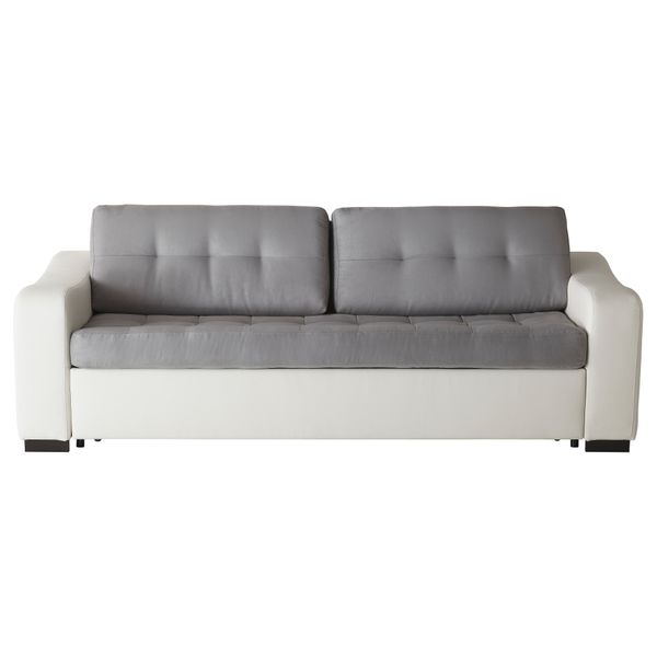 Диван-кровать 3-местный ЛИАРУМ, Оннарп серый, Бумстад белый - фото 2