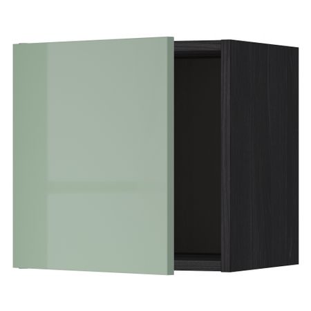 Шкаф навесной МЕТОД, черный, Калларп светло-зеленый
