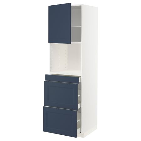 Высокий шкаф для СВЧ, дверца,3ящика IKEA METOD МЕТОД, MAXIMERA МАКСИМЕРА 794.615.31