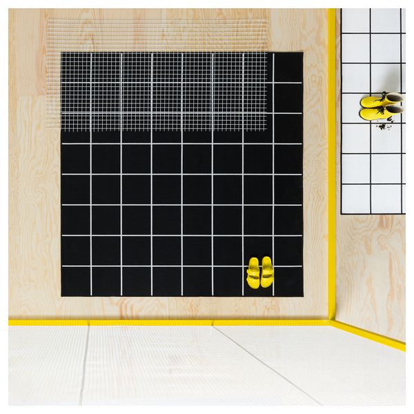 Ковер безворсовый, для дома, улицы, 200x200 cm IKEA SVALLERUP СВАЛЛЕРУП 504.352.17 - фото 14