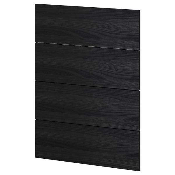 4 фронтальных панели для посудомоечной машины, Тингсрид черный 60 см IKEA МЕТОД 592.319.23 - схема-чертеж с размерами
