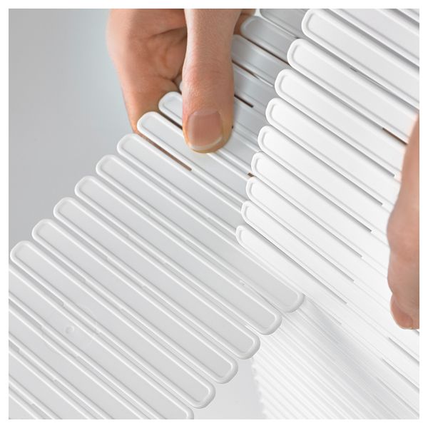 Разделитель для ящика ХОФТА, белый (55x10 см) - схема-чертеж с размерами