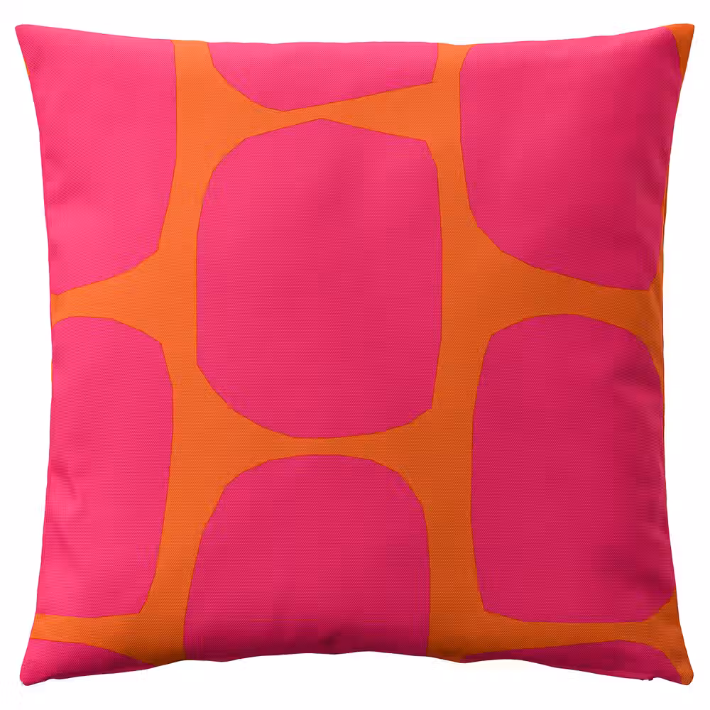 GULLBERGSÖ Чехол на подушку - ярко-розовый ярко-оранжевый/для сада для дома 50x50 см - фото 1