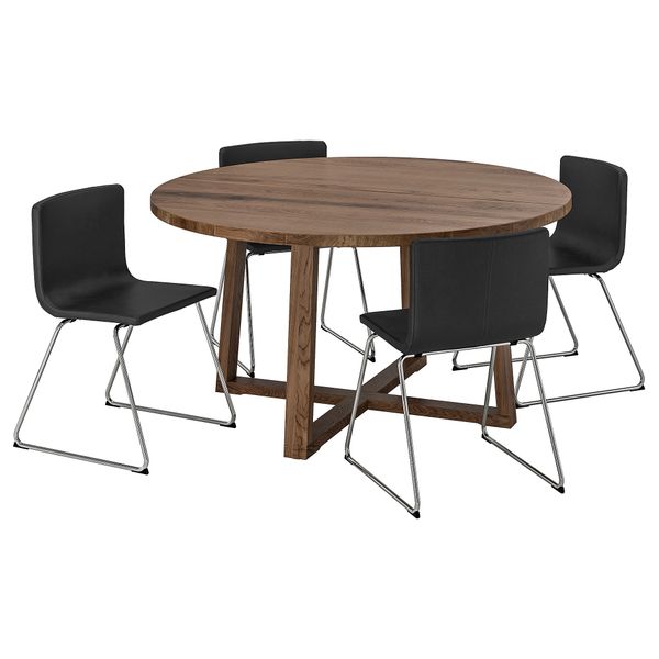Стол и 4 стула IKEA BERNHARD/MÖRBYLÅNGA 292.901.22 - фото 2