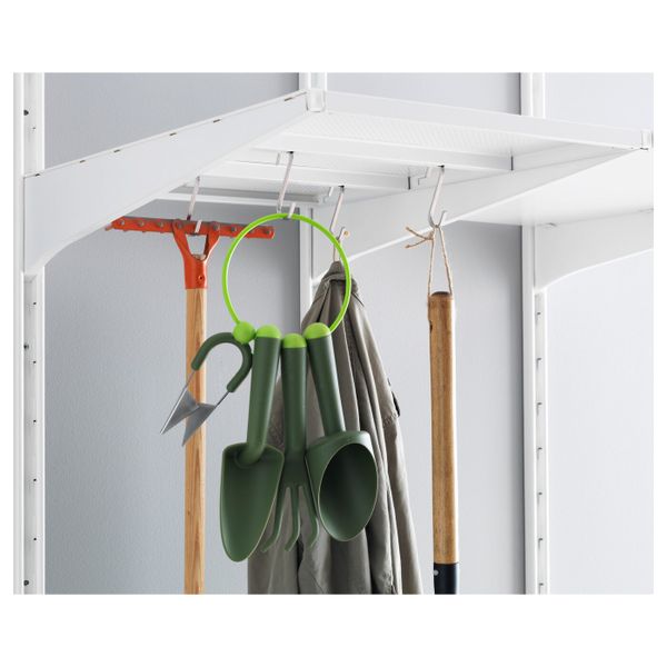 Полка, металлический белый 40x58 см IKEA АЛЬГОТ 503.795.08 - фото 4