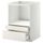 Напольный шкаф для комбинирования СВЧ, ящики МЕТОД / МАКСИМЕРА, белый, Веддинге белый (60x60 см)