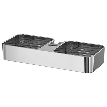 Полка для ванной, хромированный 25x4 см IKEA BROGRUND БРОГРУНД 703.517.87