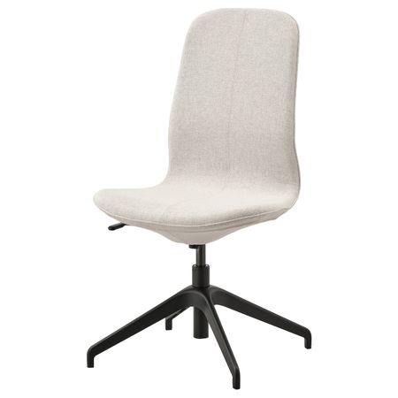 Конференц-стул, Гуннаред бежевый/черный IKEA LÅNGFJÄLL ЛОНГФЬЕЛЛЬ 192.098.01