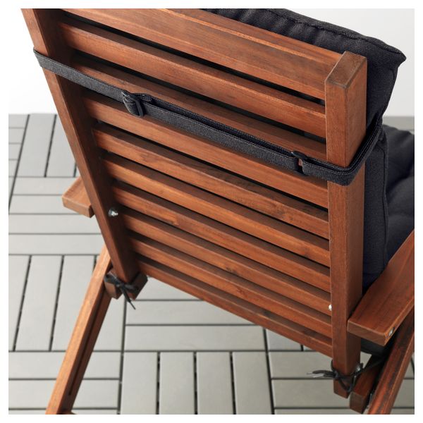 Подушка на садовую мебель ХОЛЛО, черный (116x47 см) - фото 3