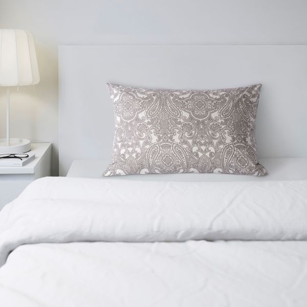 Наволочка, белый, серый 50x70 см IKEA JÄTTEVALLMO ЙЭТТЕВАЛЛМО 604.342.60 - схема-чертеж с размерами