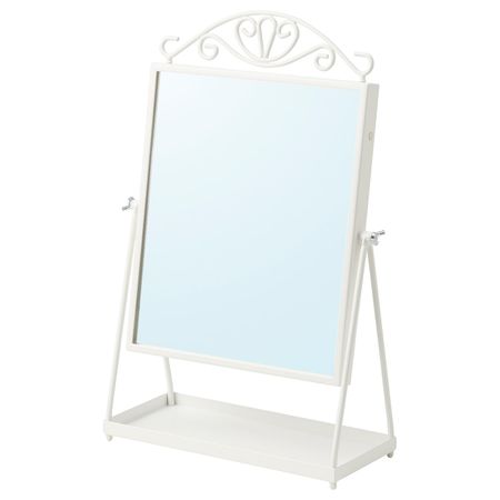 Зеркало настольное, белый 27x43 см IKEA KARMSUND КАРМСУНД 104.938.41