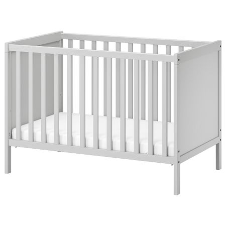 Кроватка детская, серый, 60x120 см IKEA SUNDVIK СУНДВИК 504.940.75