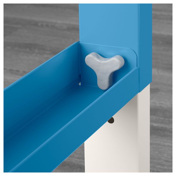 Письменный стол ПОЛЬ, белый, синий (96x58 см) - фото 3