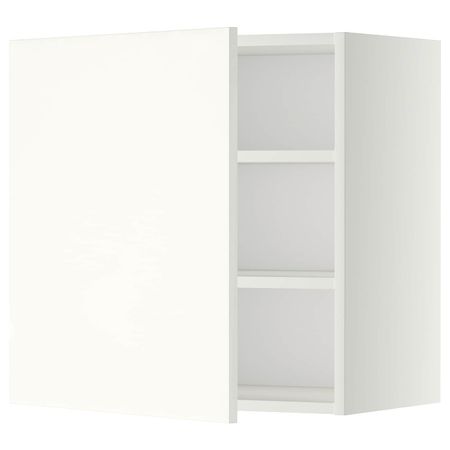 Шкаф навесной с полкой, белый/Хэггеби белый 60x60 см IKEA METOD МЕТОД 992.263.02