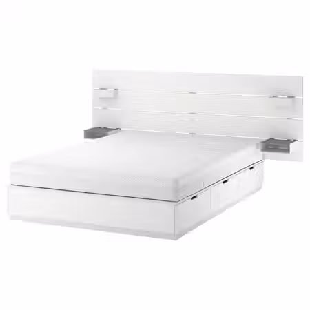 NORDLI Кровать с отд д/хранения и матрасом