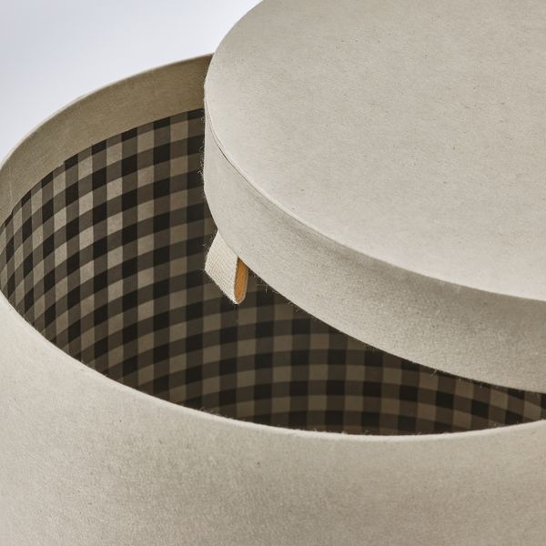 Коробка с крышкой, 2 шт., естественный, бежевый IKEA RÅGODLING 905.658.05 - фото 3