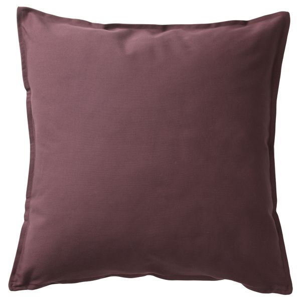 Чехол на подушку ГУРЛИ, темный коричнево-красный (50x50 см) - фото 1