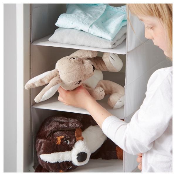 Секция для хранения с 3 отделениями СЛЭКТИНГ, серый (25x40x50 см) - схема-чертеж с размерами