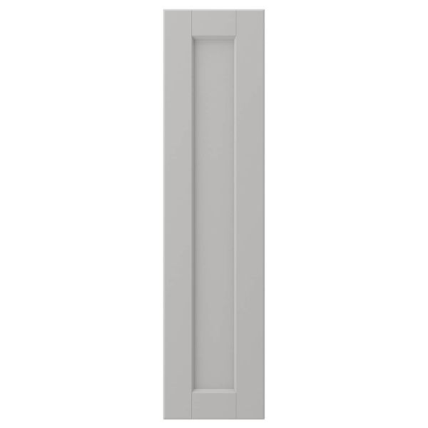 Дверь, светло-серый 20x80 см IKEA LERHYTTAN ЛЕРХЮТТАН 604.615.50 - фото 1