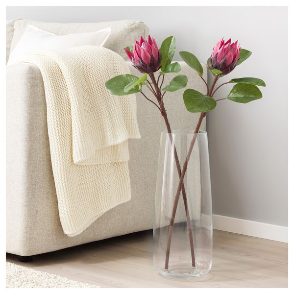 Цветок искусственный СМИККА, протея, розовый (76 см) - фото 2