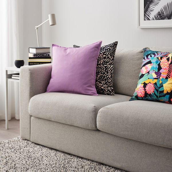 Чехол на подушку, светло-сиреневый 50x50 см IKEA ГУРЛИ 404.650.16 - фото 4