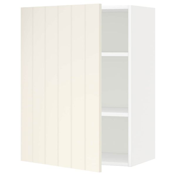 Шкаф навесной с полкой, белый/Хитарп белый с оттенком 60x80 см IKEA METOD МЕТОД 192.265.32 - схема-чертеж с размерами