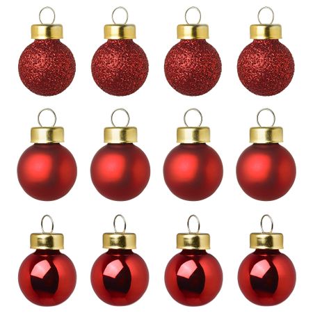 Украшение, шар ВИНТЕР 2018, красный (2 см)