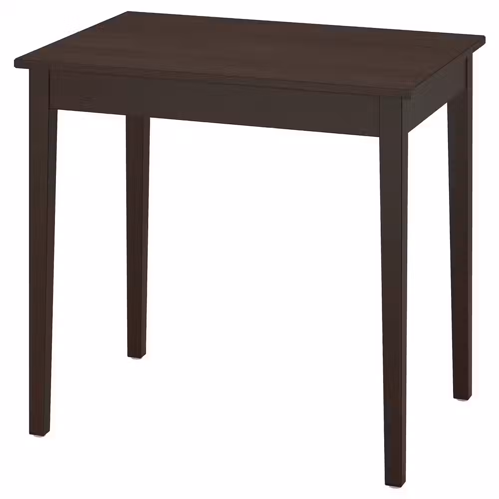 NÄSINGE НЭСИНГЕ Стол - темно-коричневый морилка/буковый шпон 80x60 см - фото 1