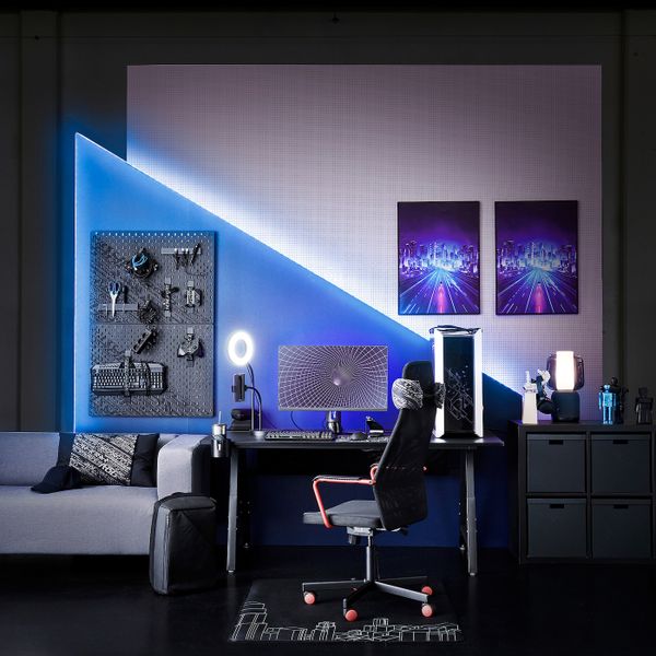 Стул для геймеров, черный IKEA HUVUDSPELARE ХУВУДСПЕЛАРЕ 105.076.02 - фото 2