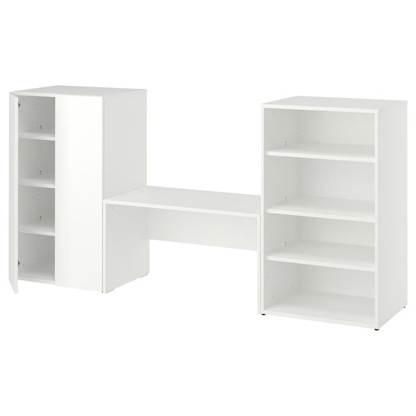 LASTARE ЛАСТАРЕ Комбинация д/хранения - белый/со скамьей 210x42x100 см - фото 1