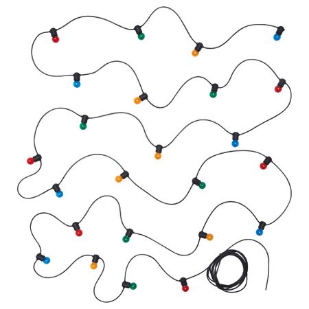 Гирлянда, 24 светодиода СОЛВИДЕН, для сада, разноцветный