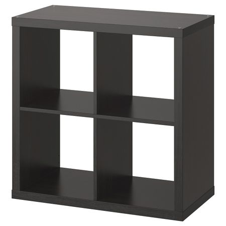 Стеллаж, черно-коричневый 77x77 см IKEA KALLAX КАЛЛАКС 803.795.78