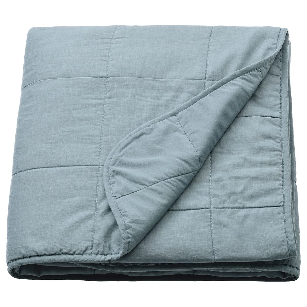 Покрывало, зеленый 260x250 см IKEA GULVED ГУЛЬВЕД 103.929.22 - фото 1