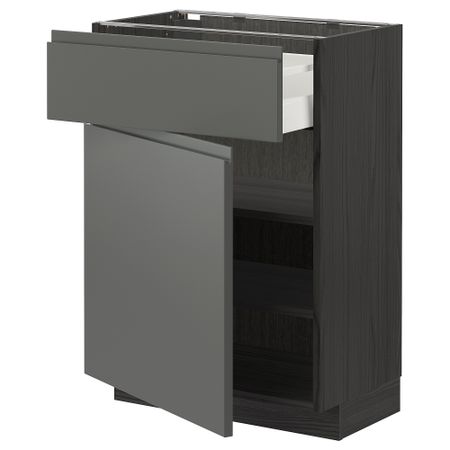 Напольный шкаф с ящиком, дверцей, 60x37 cm IKEA METOD МЕТОД, MAXIMERA МАКСИМЕРА 294.651.69