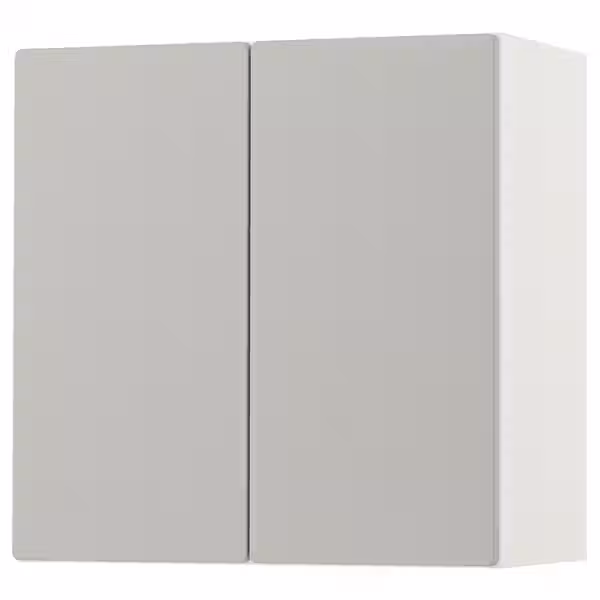 SMÅSTAD Навесной шкаф - белый серый/с 1 полкой 60x32x60 см - фото 1