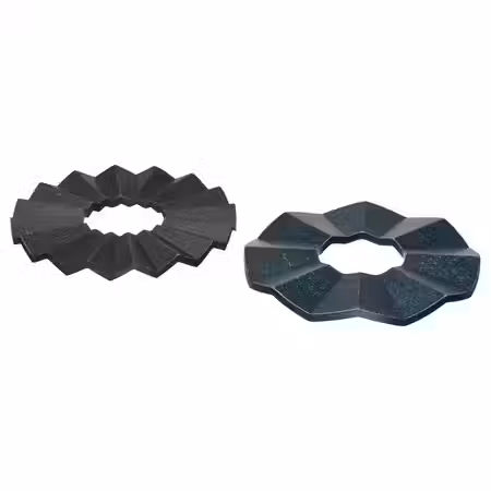 ELDSTJÄRT Подставка под горячее,2 штуки - круглой формы/чёрный черно-синий 19 см