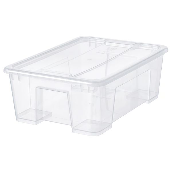 SAMLA Контейнер с крышкой - прозрачный 39x28x14 см/11 л - фото 1