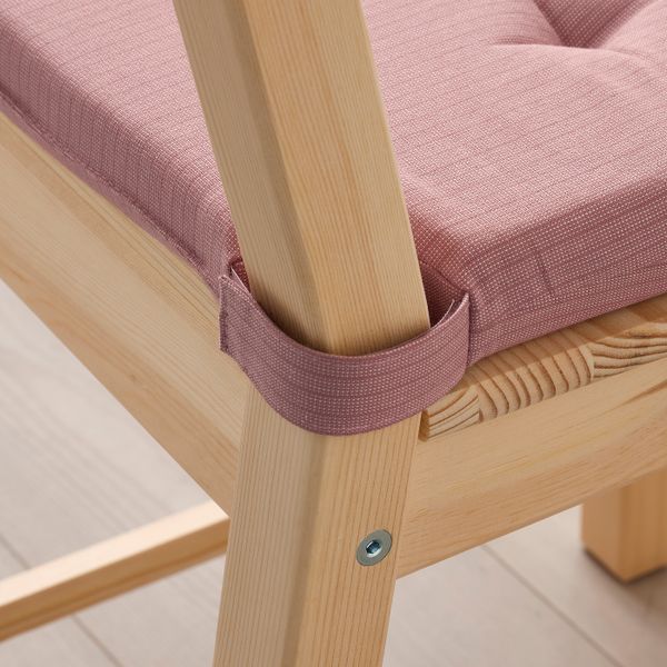 Подушка на стул, розовый 42/35x40x4 см IKEA JUSTINA ЮСТИНА 304.912.47 - фото 3