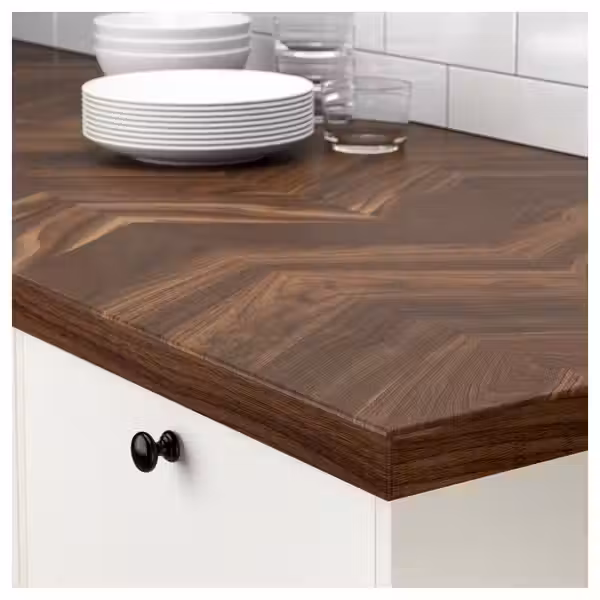 BARKABODA Столешница - грецкий орех/шпон 246x3.8 см - фото 9
