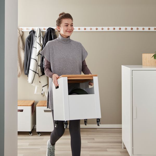 Модуль на колесах, 35x47 см, белый IKEA TROTTEN ТРОТТЕН 004.747.63 - фото 4