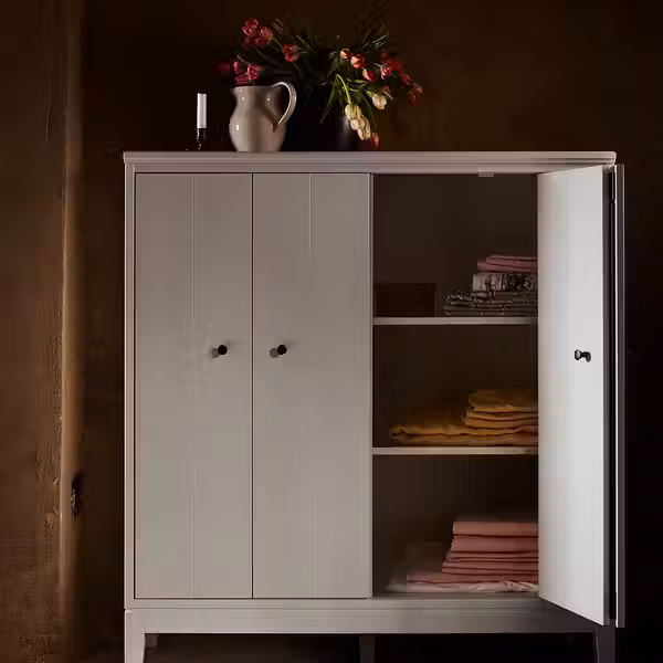 IDANÄS Шкаф со складными дверьми - белый 121x135 см - фото 7