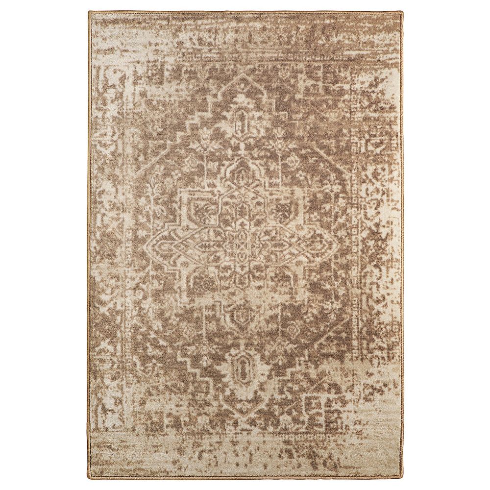 Ковер, короткий ворс, с рисунком/бежевый 133x195 см IKEA GERLEV ГЕРЛЕВ 504.897.76 - фото 1